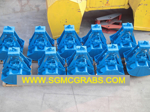 Mechanical clamshell grabs